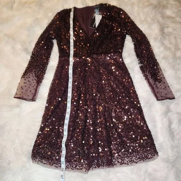 New French Connection Emille Sequin Sheath Dress